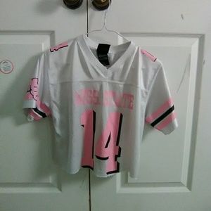 Miss state Jersey crop top